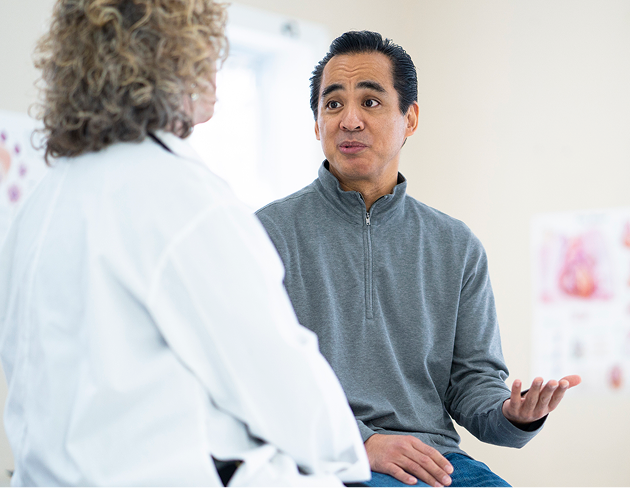 Interaction entre un professionnel de la santé et un patient